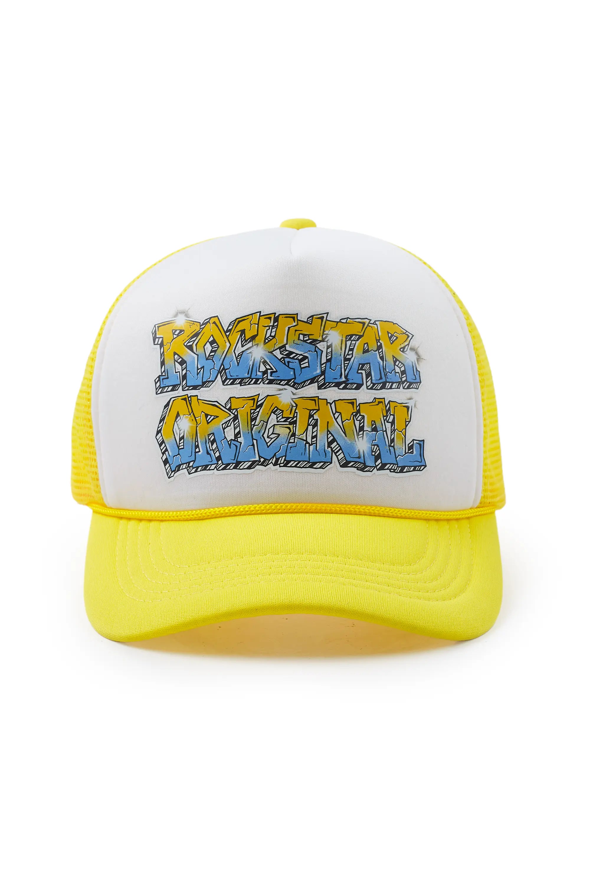 Advanced Customization Quinton White/Yellow Trucker Hat
