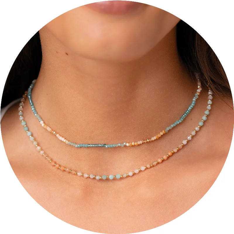 Versatile Comfort Wear I Am Divine Goddess + 3mm Positive Energy Healing Necklace Stack