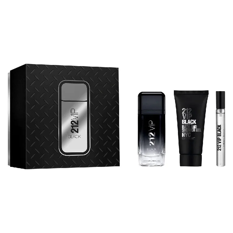 Printed Patterns Carolina Herrera 212 VIP Black Men Set