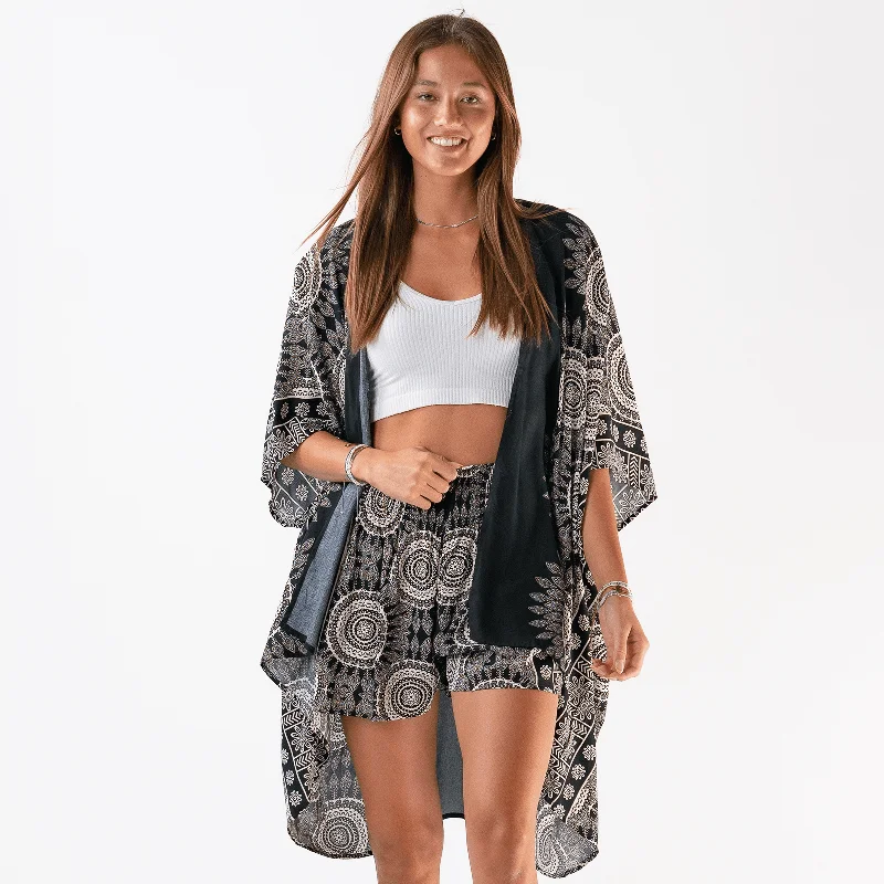 French Retro Bondi Shorts Lounge Set