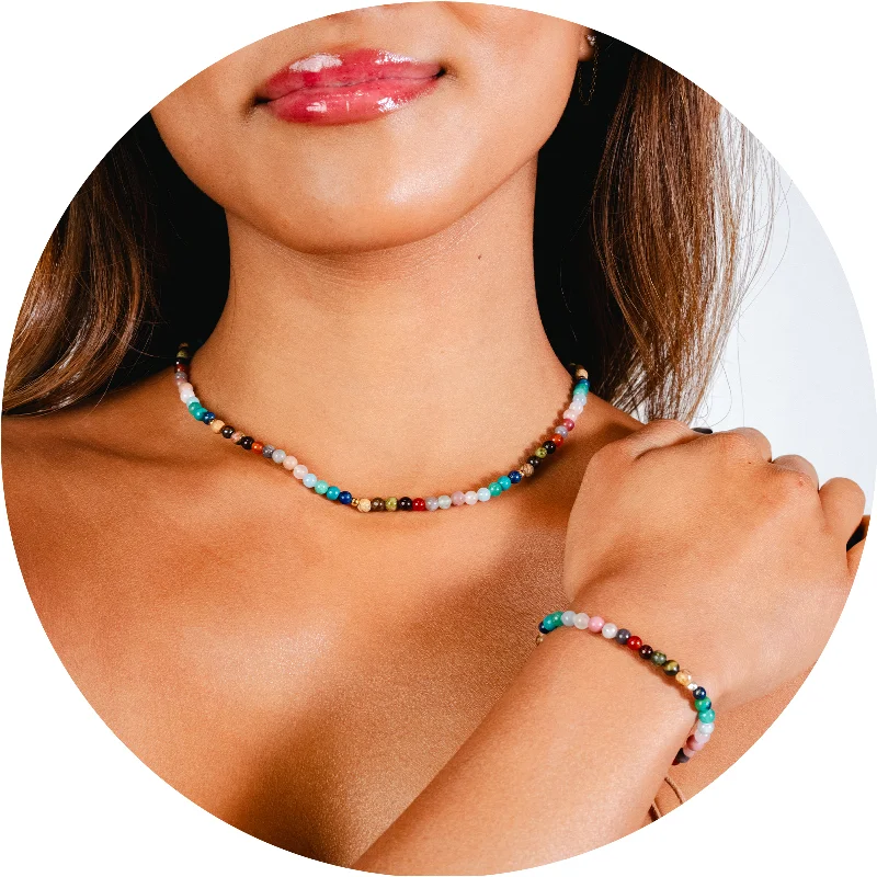 Warm Atmosphere Master Healer 4mm Jewelry Set