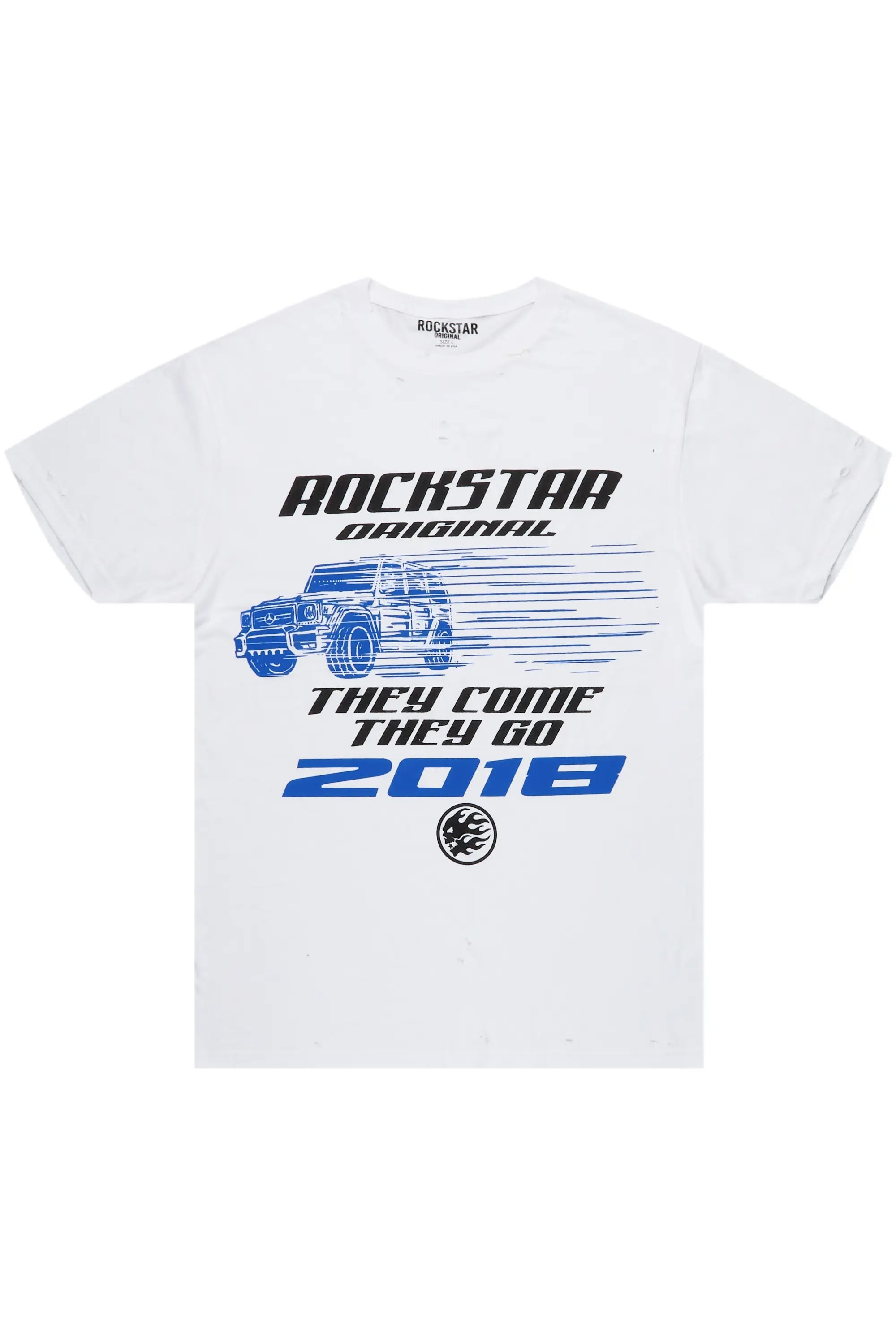 Refreshing Design Jago White Graphic T-Shirt