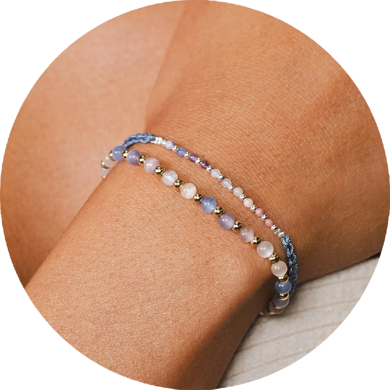 Warm Chic Outfits Optimism 4mm + Namaste Bracelet Stack
