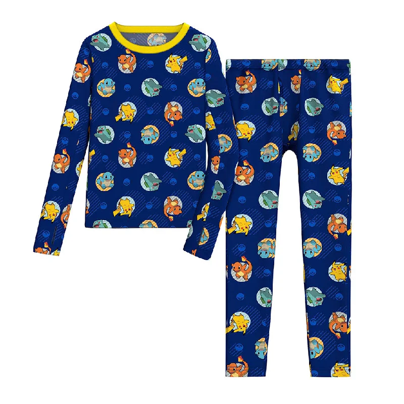 Comfortable Series Pokemon Boys Stretch Poly 2 pc. Long Sleeve Crew & Pant Set