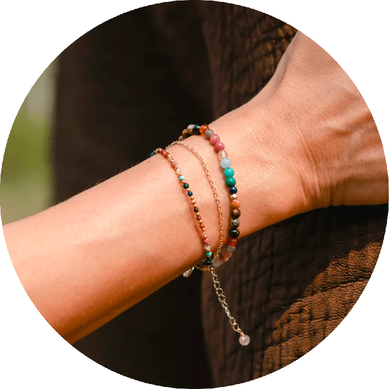Light And Breathable Master Healer Layered Bracelet Stack