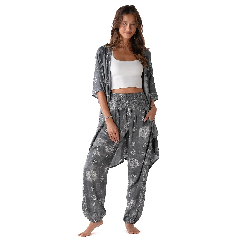Mid-length Style Celestial Grey Lounge Set