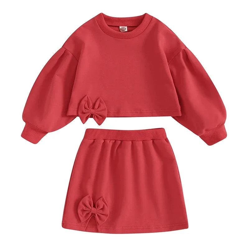 Chic Outfits HOLLY Crop Top Bowtie Skirt Outfit