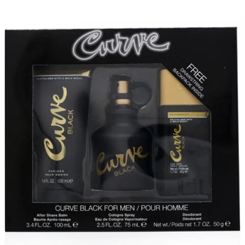 Bright Colors Liz Claiborne Curve Black Men 3 Pc Set