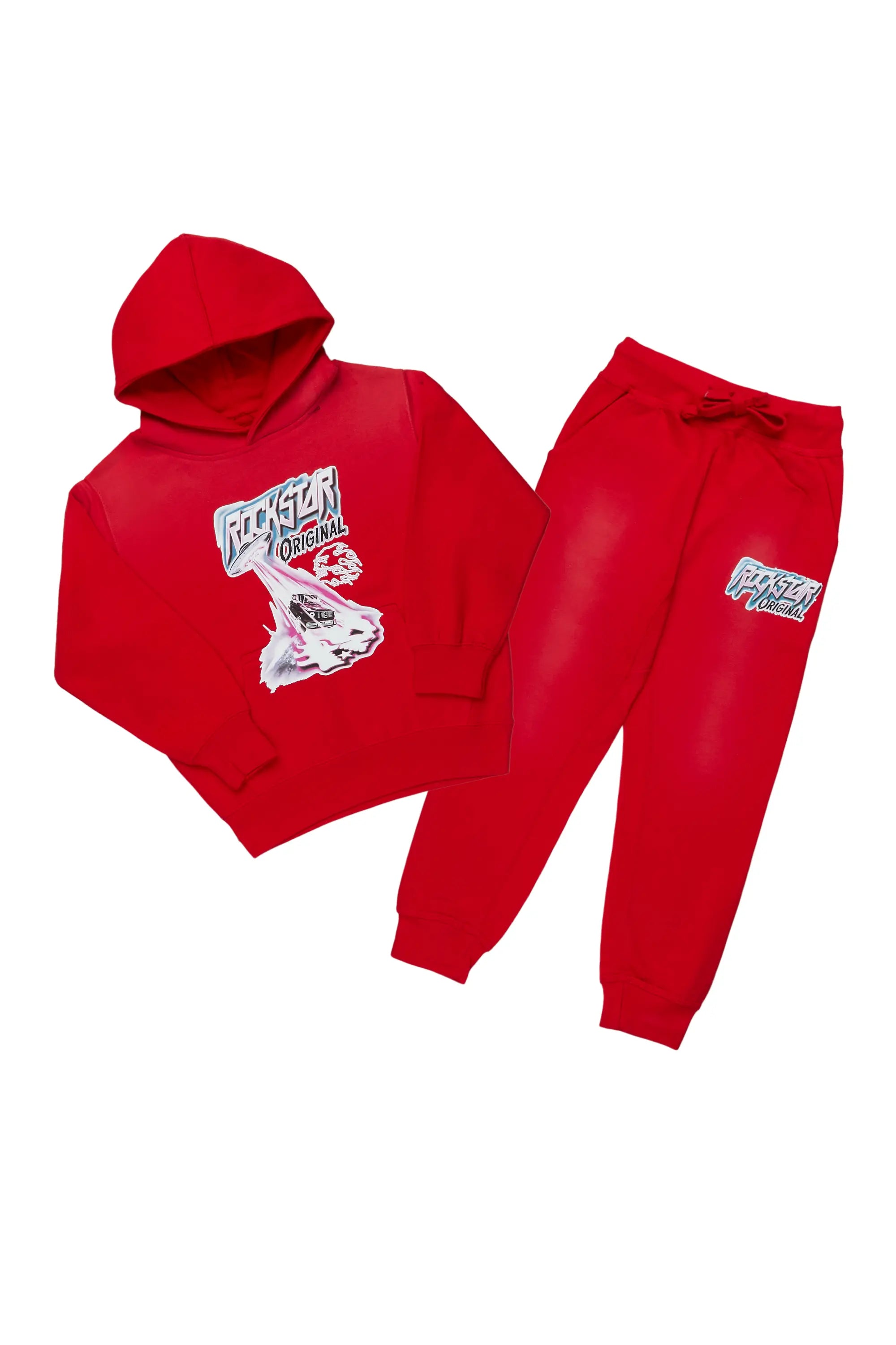 Classic Series Boys Penn Red Hoodie/Track Pant Set