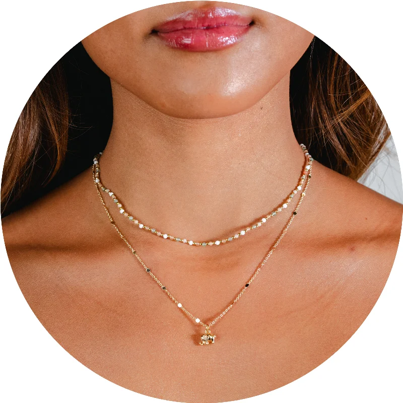 Comfortable Lounge Wear Good Fortune Necklace Stack