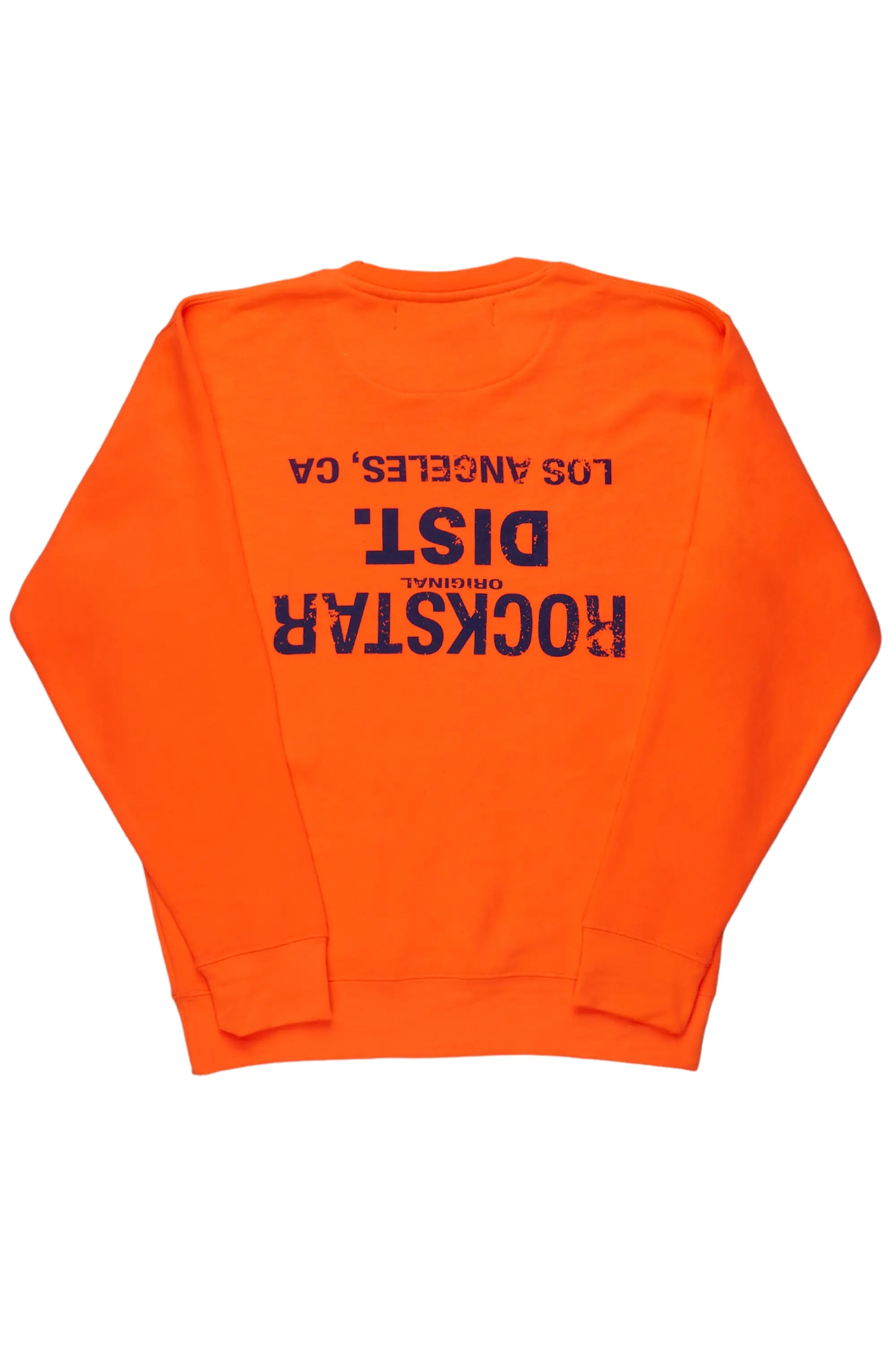 Fresh Wear Dist. Town Orange Graphic Crewneck