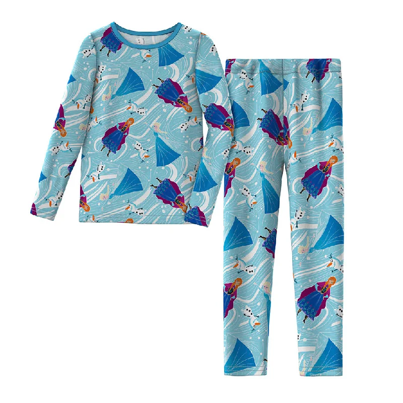 Modern Tailoring Disney's Frozen Toddler Girls Stretch Poly 2 pc. Long Sleeve Crew & Legging Set