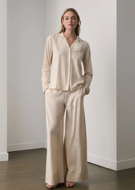 French Style Camellia Pajama Set