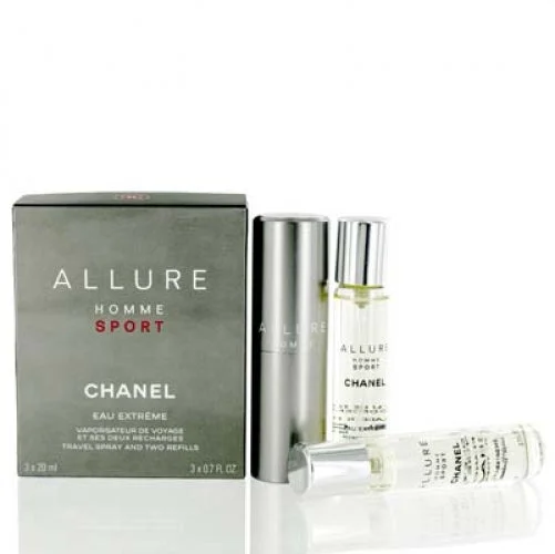 Lace Design Chanel Allure Homme Sport Eau Extreme Travel Spray And Two Refills