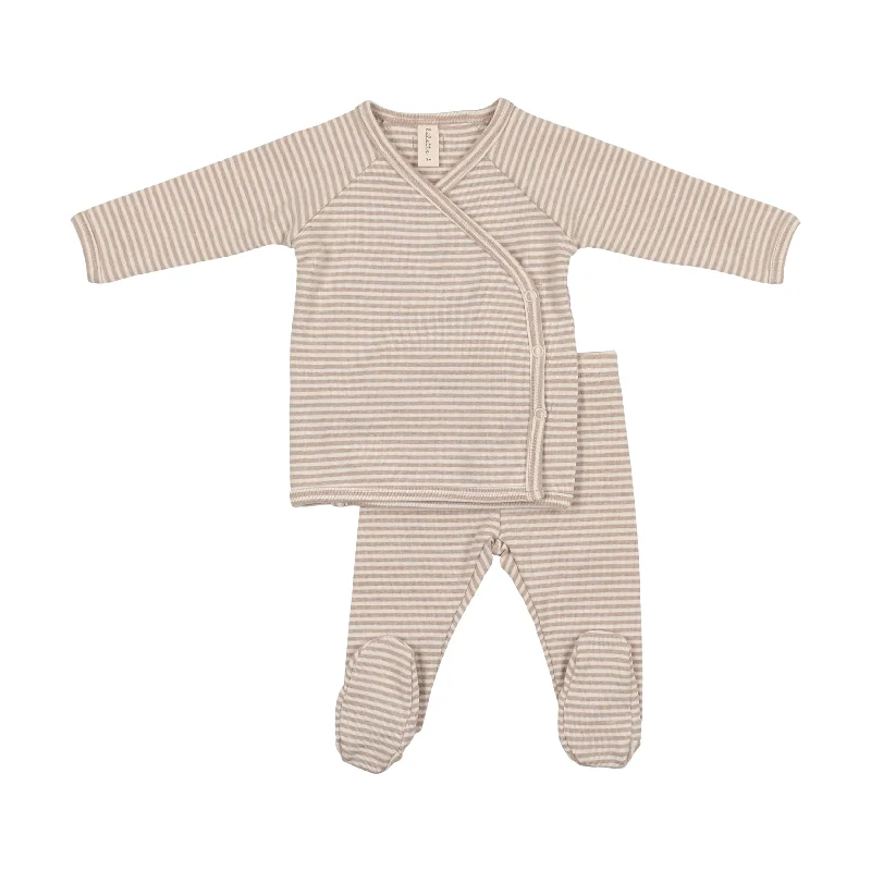 Heather Oatmeal Stripe