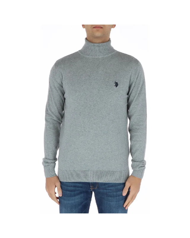 Fashion Touch U.s. Polo Assn. Printed  Turtleneck Knitwear