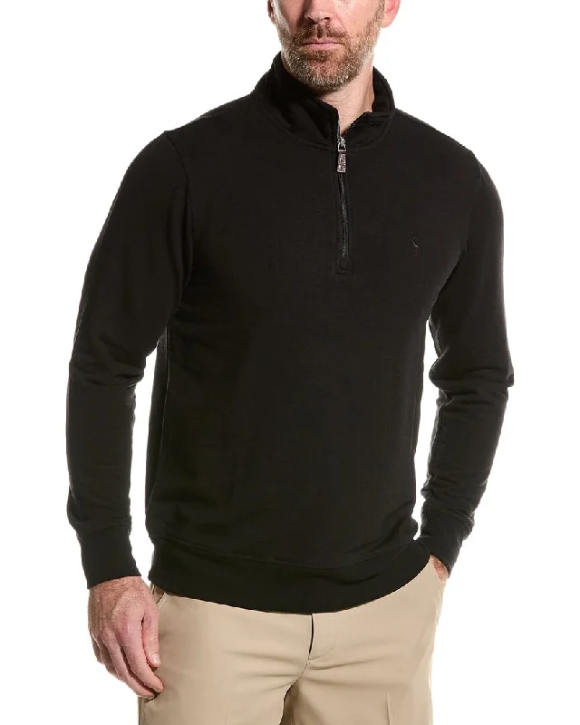 Cozy Footwear Tailorbyrd Sueded Fleece 1/4-Zip Mock Pullover