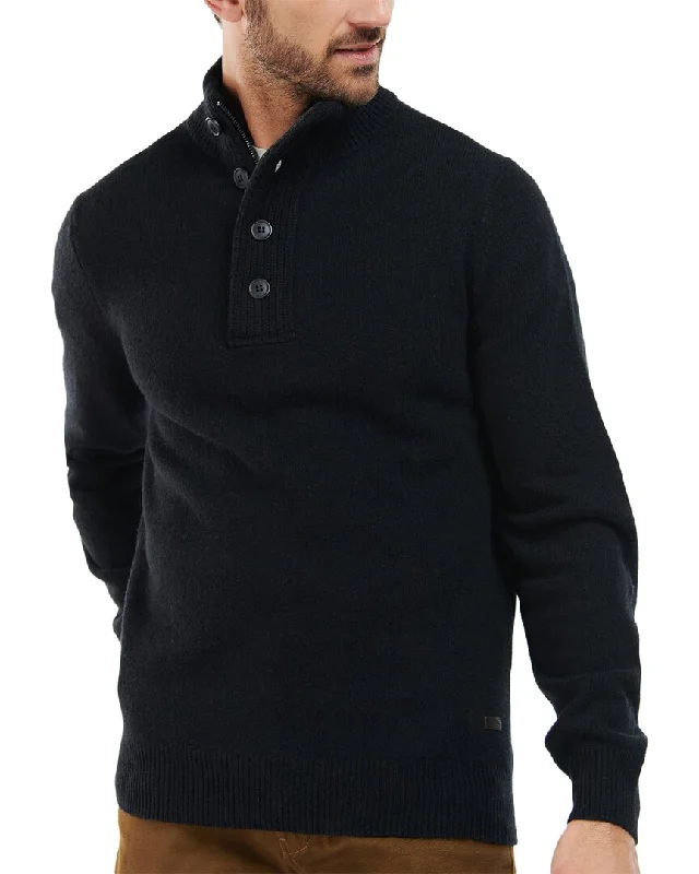 Breezy Outfits Barbour Ess Patch Wool Sweater
