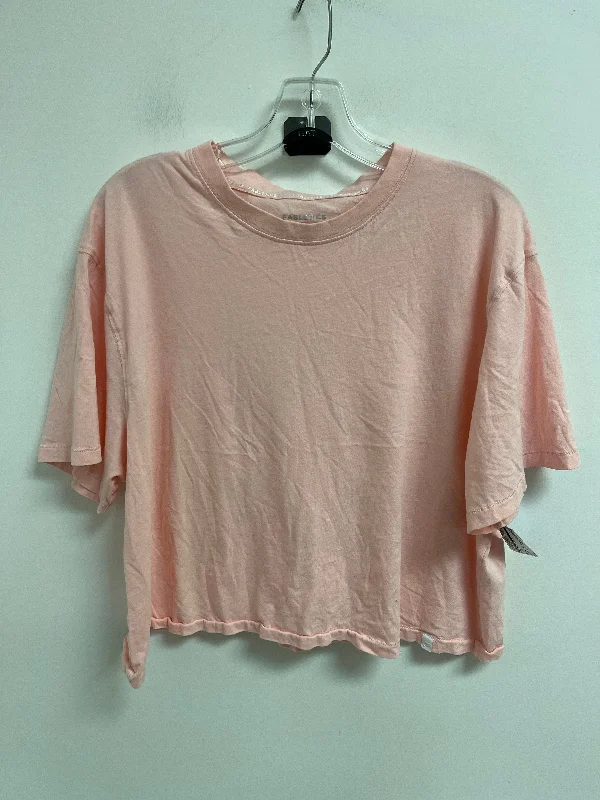 Fresh And Elegant Athletic Top Short Sleeve By Fabletics In Pink, Size: Xl