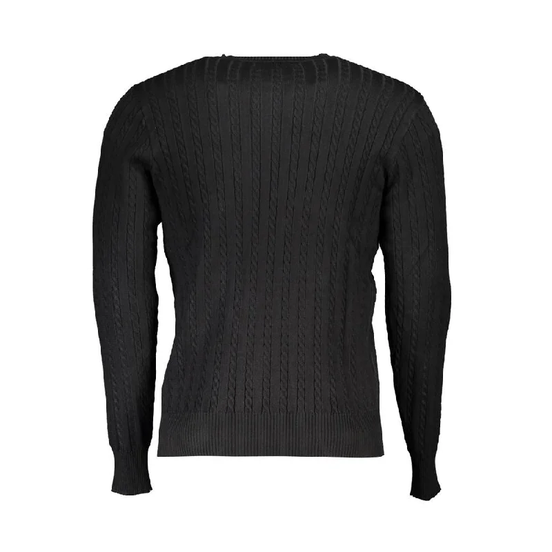 U.S. Grand Polo Elegant Crew Neck Contrast Men's Sweater