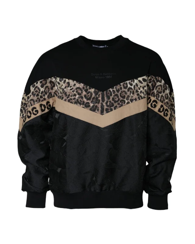 Sporty Comfort Dolce & Gabbana  Women's Leopard Print Sweatshirt