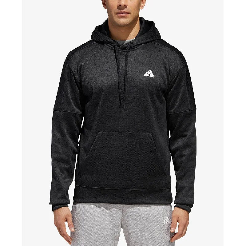 Must-have For Autumn And Winter Adidas Men's Team Issue Fleece Hoodie Black Size Extra Large - X-Large Must-have For Autumn And Winter Adidas Men's Team Issue Fleece Hoodie Black Size Extra Large - X-Large