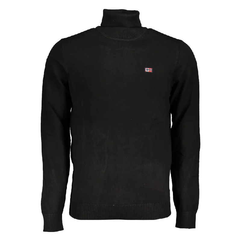 Comfortable Tops Norway 1963 Black Fabric Men's Sweater