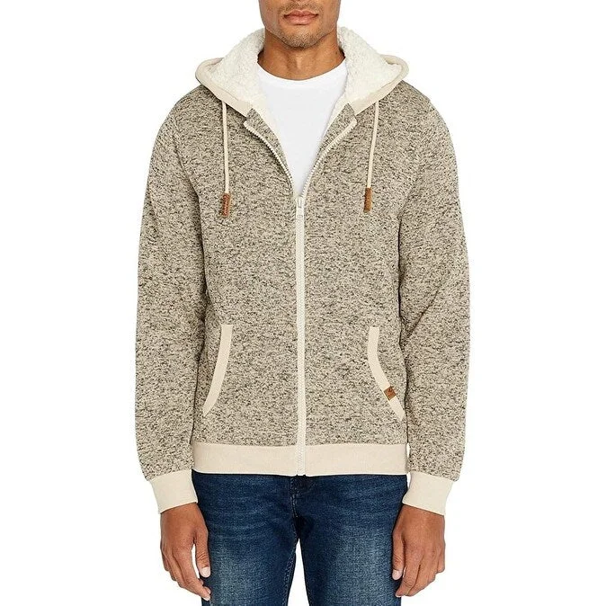 Classic Items Buffalo David Bitton Men's Fortino Full-Zip Sherpa-Lined Hoodie Brown Size Extra Large - X-Large Classic Items Buffalo David Bitton Men's Fortino Full-Zip Sherpa-Lined Hoodie Brown Size Extra Large - X-Large