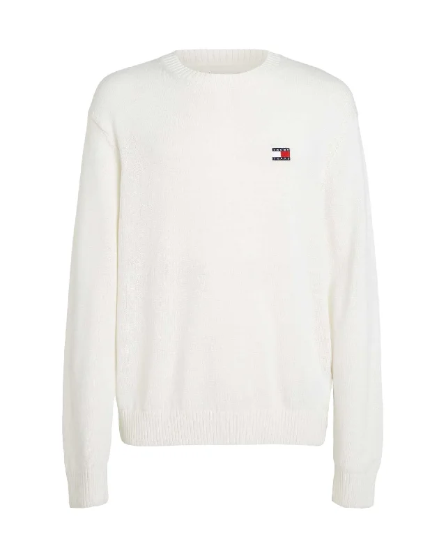 Elegant And Lazy Tommy Hilfiger  Men's Classic Crew Neck Sweater  White