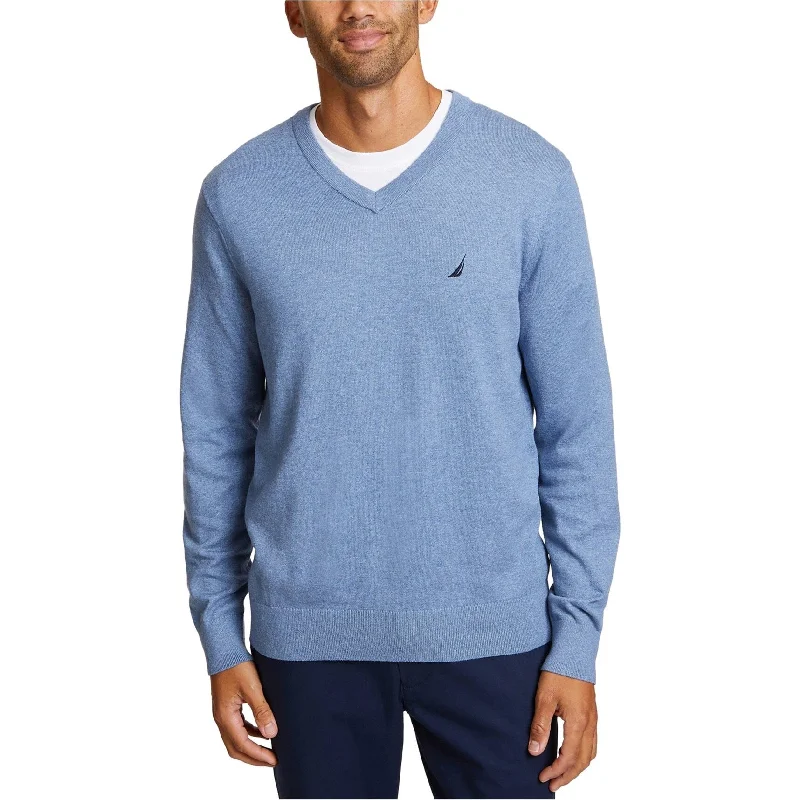 Nautica Mens Lightweight Pullover Sweater, Blue, X-Small