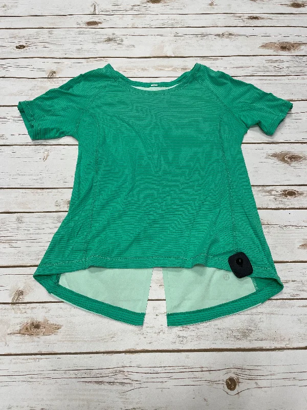 High Street Series Athletic Top Short Sleeve By Lululemon In Green, Size: S