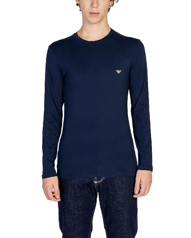 Playful Style Emporio Armani Underwear Emporio Armani EA7 Long Sleeve TShirt for Men - Navy Playful Style Emporio Armani Underwear Emporio Armani EA7 Long Sleeve TShirt for Men - Navy