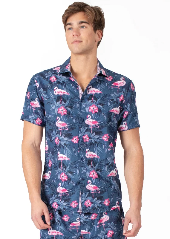 Soft Comfort 'Flamingo Fanatic' Short Sleeve Shirt