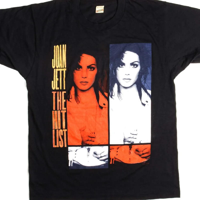 VINTAGE JOAN JETT THE HIT LIST TOUR TEE SHIRT 1990 SIZE MEDIUM MADE IN USA