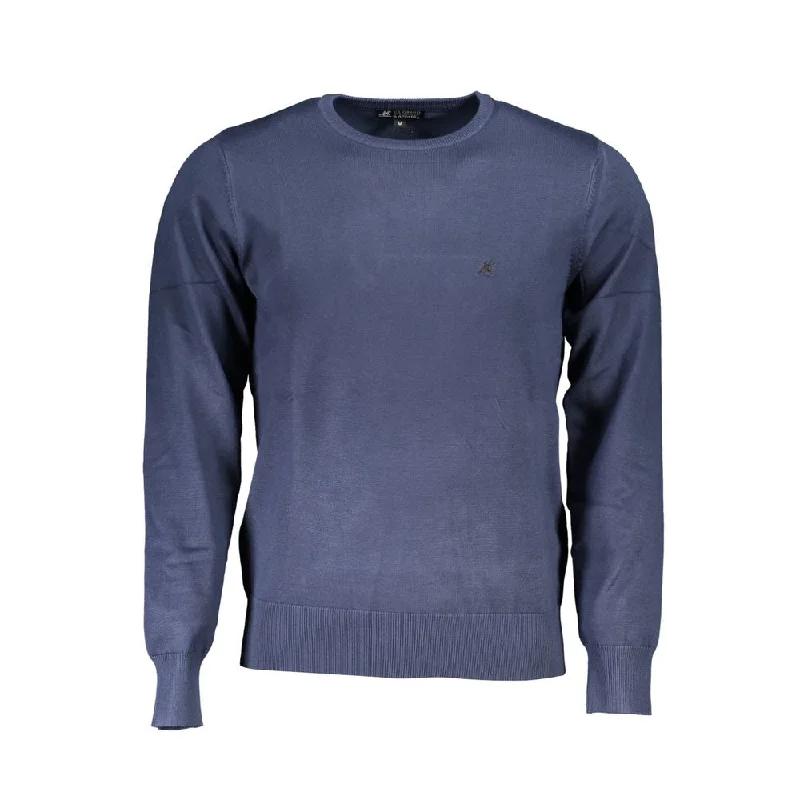 Modern Chic U.S. Grand Polo Blue Nylon Men's Sweater