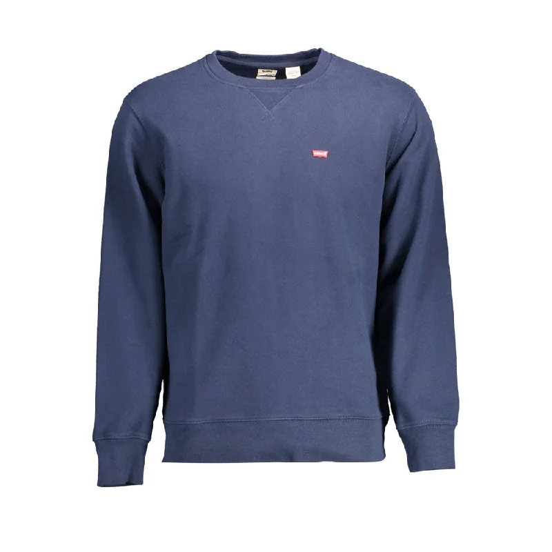 Levi's Blue Cotton Men Men's Sweater