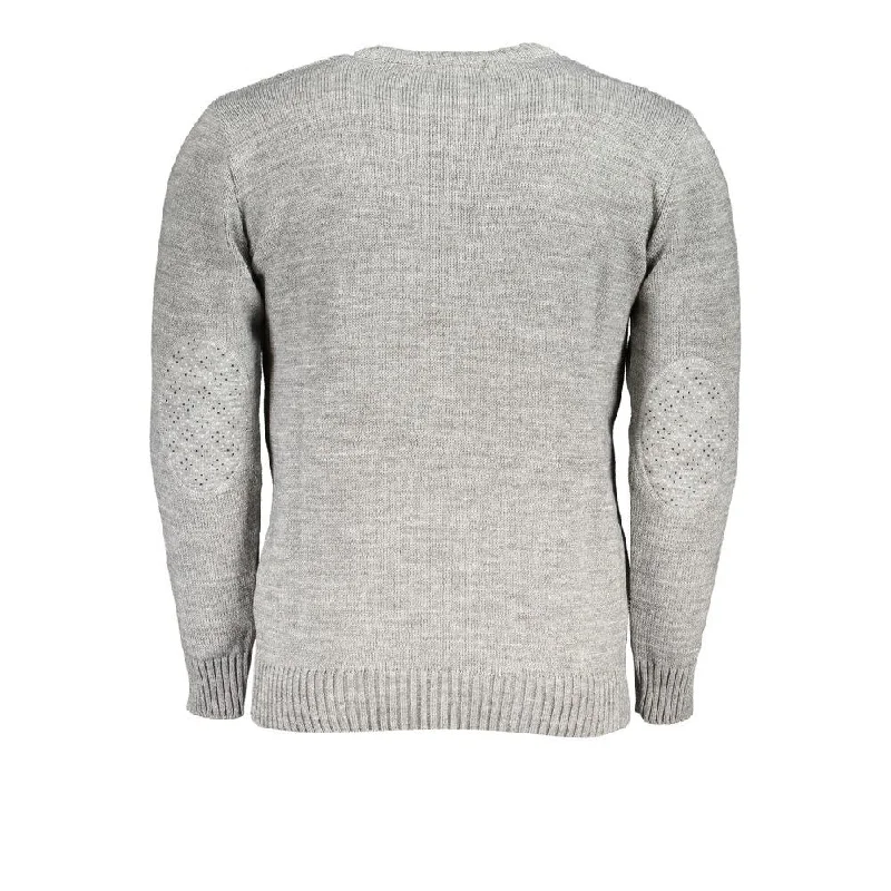 U.S. Grand Polo Gray Fabric Men's Sweater