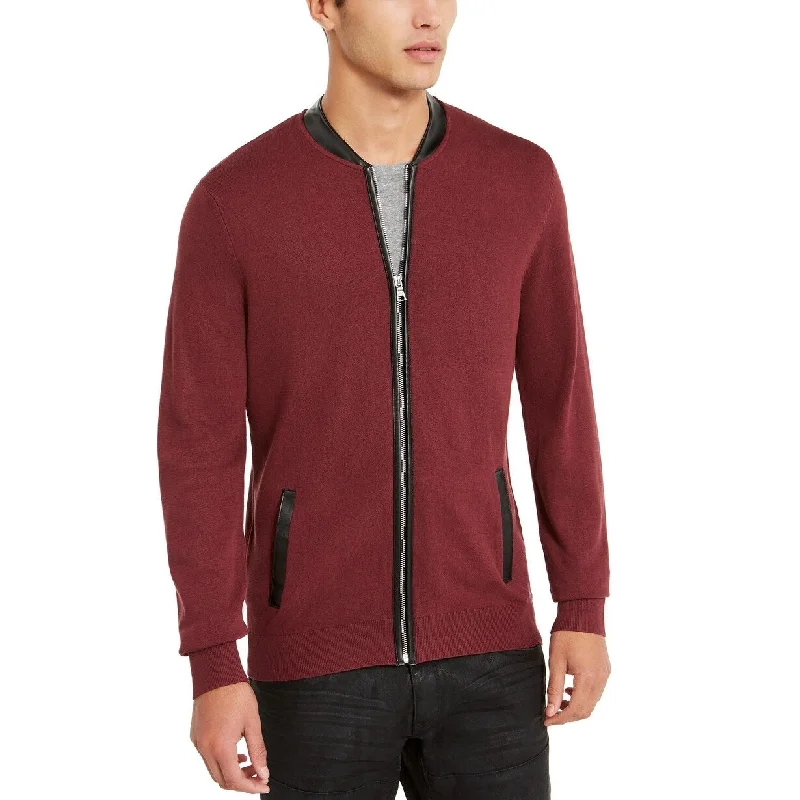Urban Design Sense INC International Concepts Men's Zip-Front Cardigan Brown Size XX-Large Urban Design Sense INC International Concepts Men's Zip-Front Cardigan Brown Size XX-Large