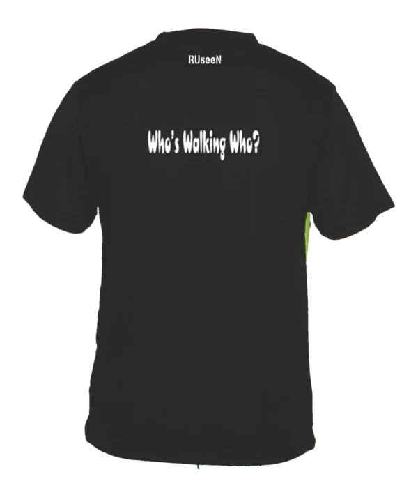 Exquisite Craftsmanship Men's Reflective Short Sleeve Shirt - Who's Walking Who