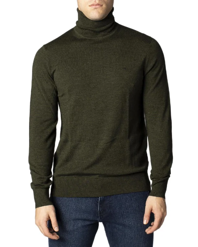 Calvin Klein Jeans Green Long Sleeve Turtleneck Knitwear