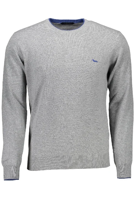 Harmont & Blaine Gray Wool Men Men's Sweater