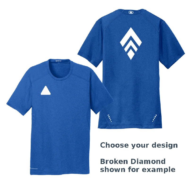 Cozy Chic Men's Reflective Short Sleeve Electric Blue - Choose your design