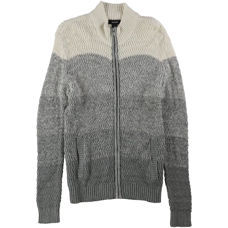 Alfani Mens Textured Ombre Cardigan Sweater