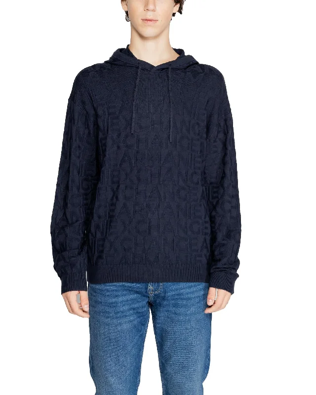Simple Design Armani Exchange  Men's Logo Hoodie