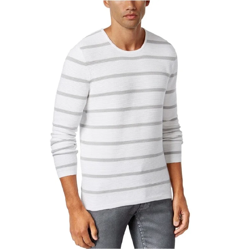 I-N-C Mens Ribbed Stripe Pullover Sweater