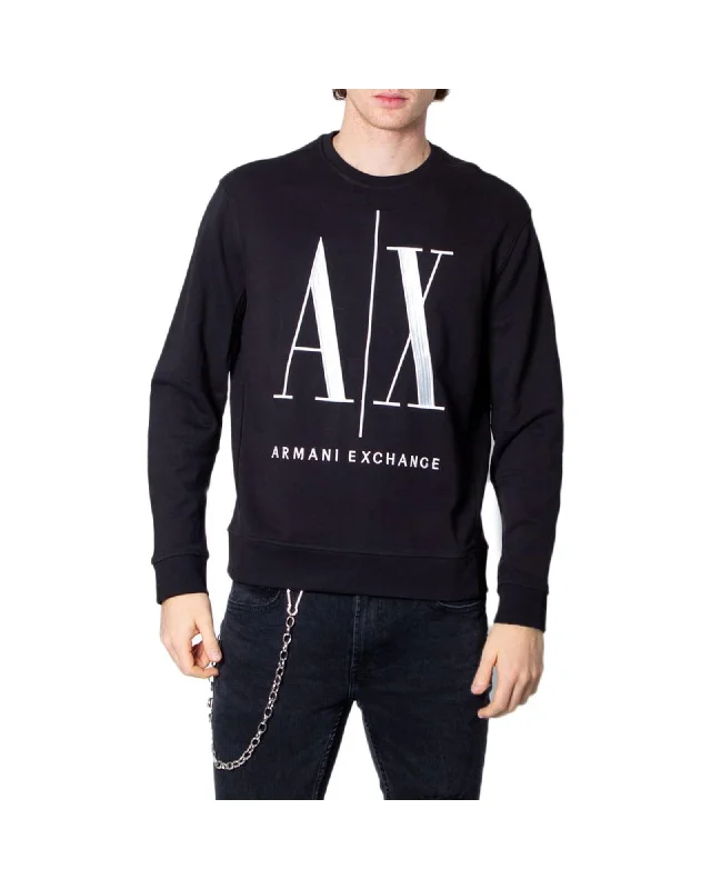 Stylish Jackets Armani Exchange Cotton Blend Hoodless Sweatshirt