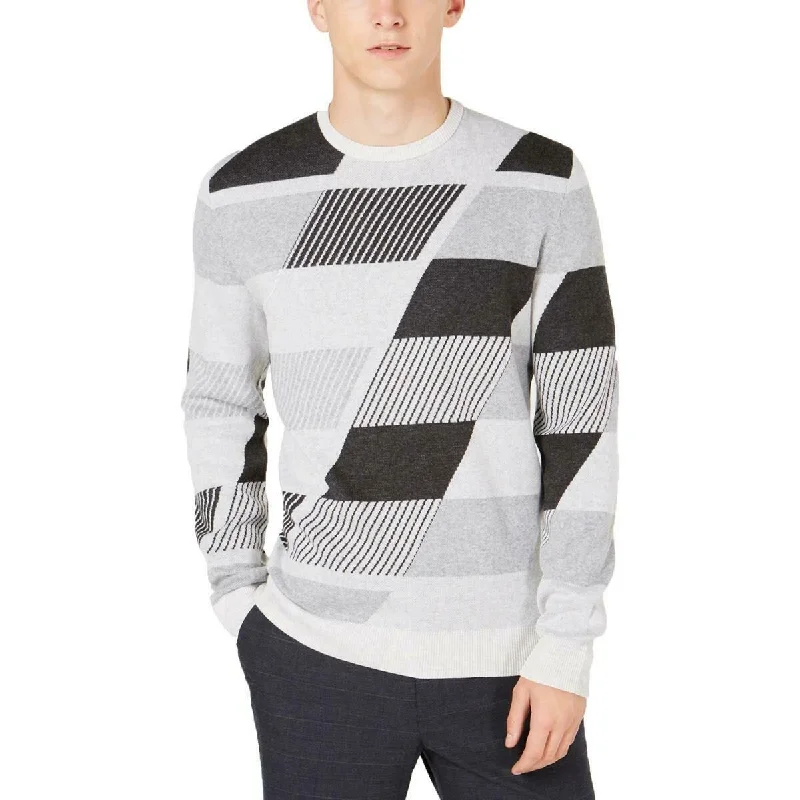 Comfortable Sweaters Alfani Men's Abstract Colorblocked Sweater Gray Size 2 Extra Large Comfortable Sweaters Alfani Men's Abstract Colorblocked Sweater Gray Size 2 Extra Large