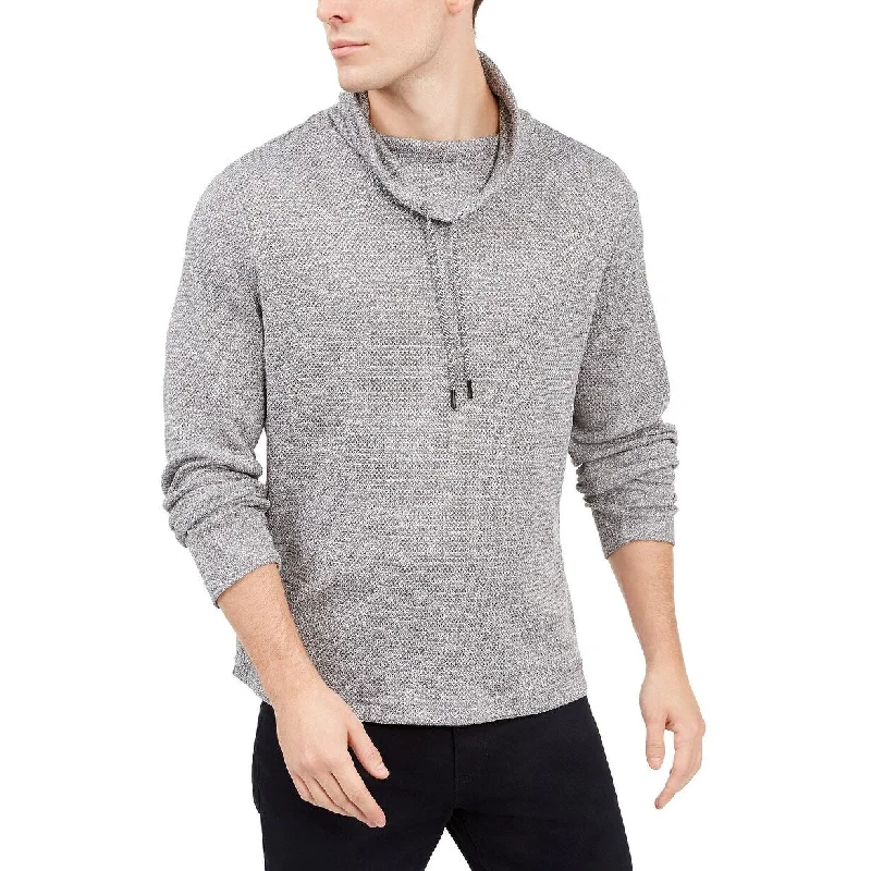 Casual Comfort Alfani Men's Funnel-Neck Hooded Sweatshirt Blue Size Extra Large - X-Large Casual Comfort Alfani Men's Funnel-Neck Hooded Sweatshirt Blue Size Extra Large - X-Large