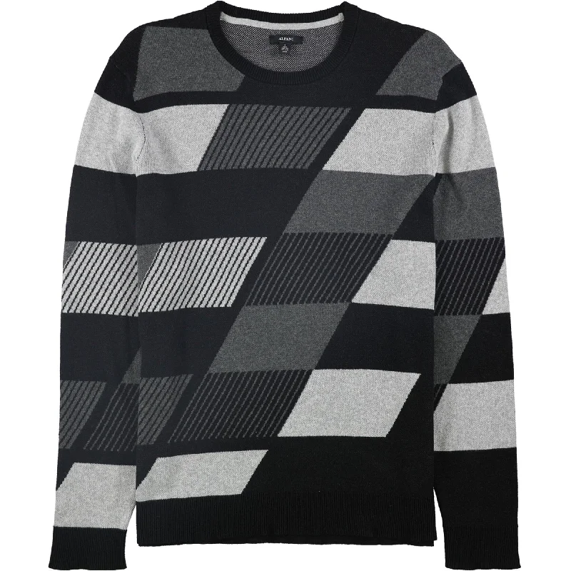 Alfani Mens Abstract Color Block Pullover Sweater