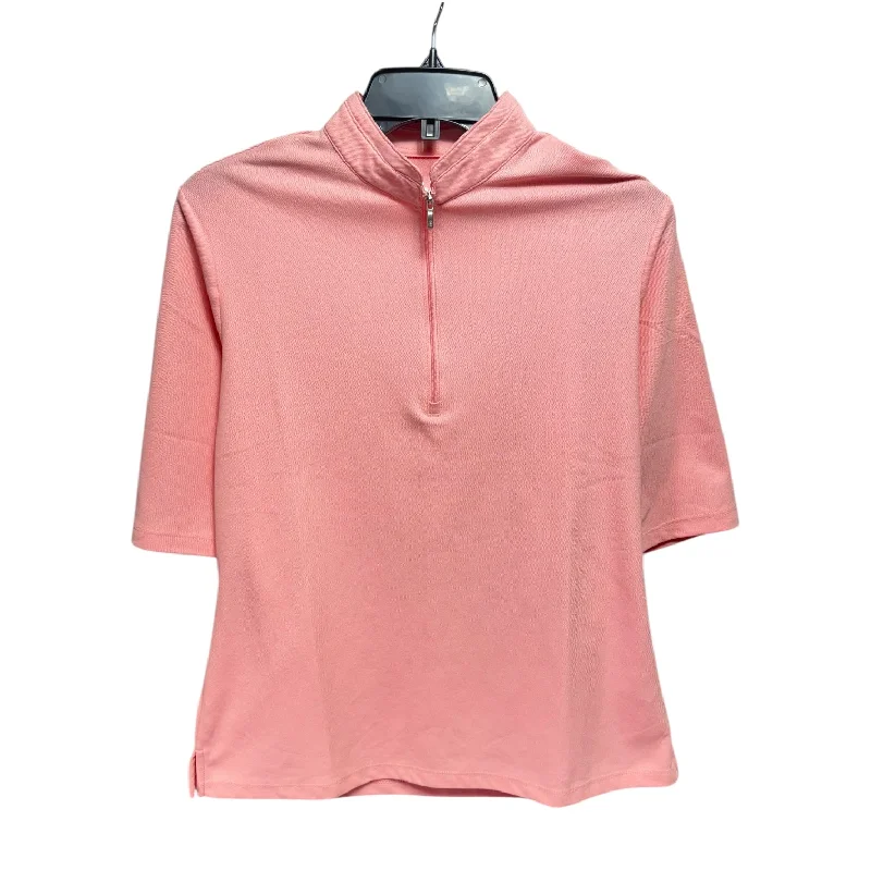Fashion Concept Athletic Top Short Sleeve By Nivo In Pink, Size: L